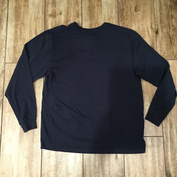 Mens Carhartt Loose Fit Long Sleeve Shirt Pocket Logo Dark Blue Size Large. - Picture 6 of 6